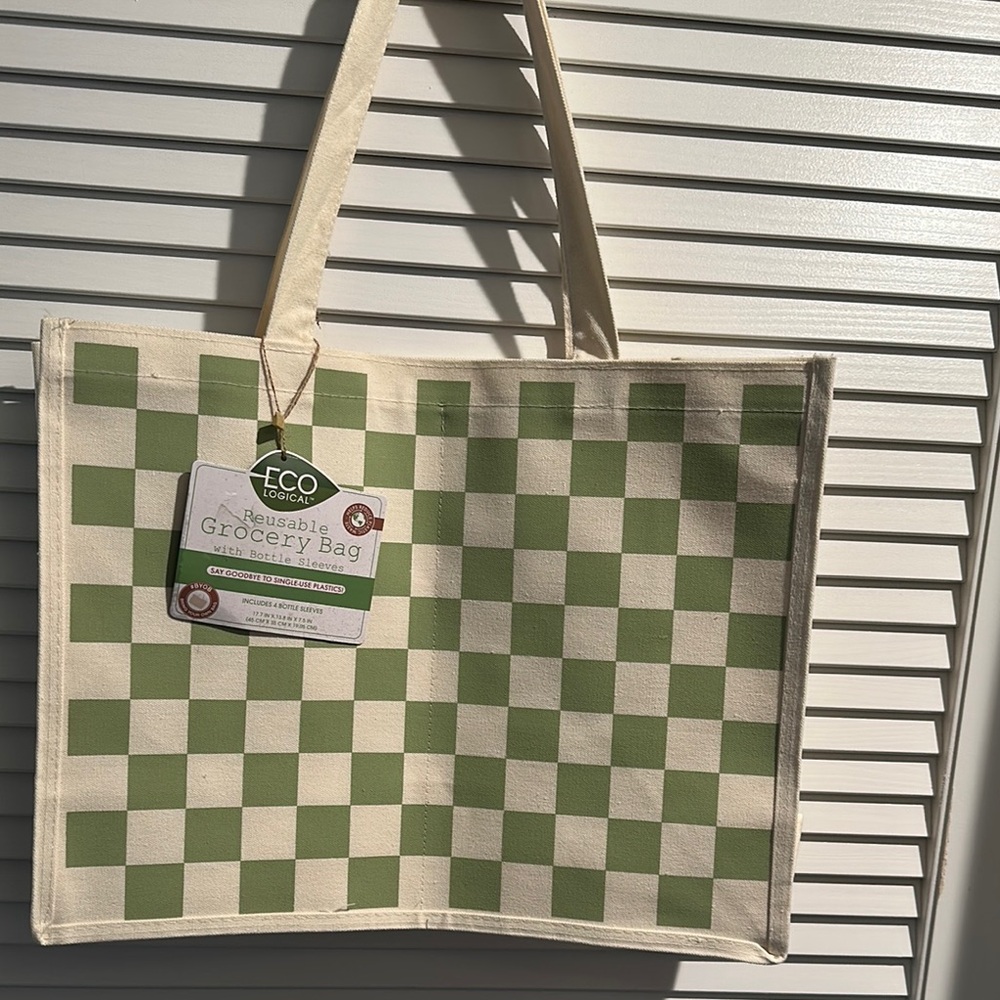 NWT EVO Logical Canvas Reusable Grocery Bag with 4 Bottle Sleeves inside.